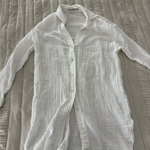 Abercrombie & Fitch White Button Down Shirt